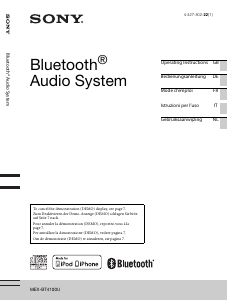 Manuale Sony MEX-BT4100U Autoradio