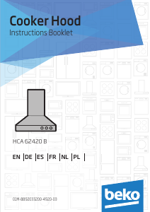 Manual BEKO HCA62420B Cooker Hood