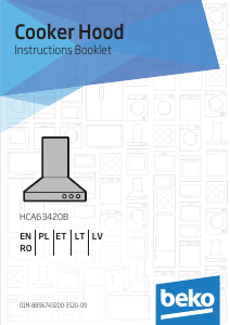 Manual BEKO HCA63420B Cooker Hood