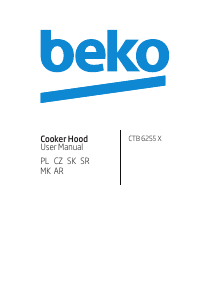 Instrukcja BEKO CTB 6255 X Okap kuchenny