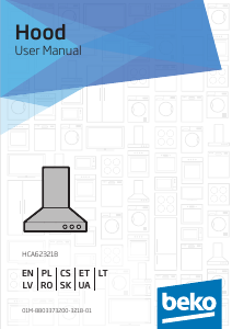 Manual BEKO HCA62321B Hotă