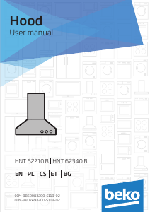 Manual BEKO HNT62210B Cooker Hood