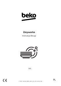 Instrukcja BEKO DIS35025 Zmywarka