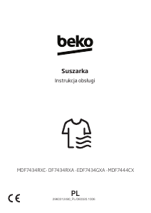 Instrukcja BEKO EDF7434GXA Suszarka