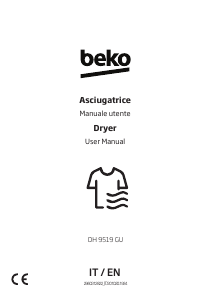 Handleiding BEKO DH 9519 GU Wasdroger