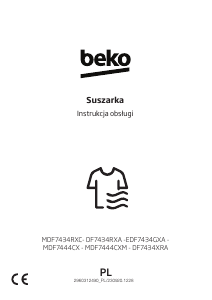Instrukcja BEKO DF7434XRA Suszarka