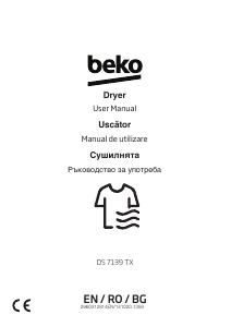 Manual BEKO DS 7139 TX Dryer