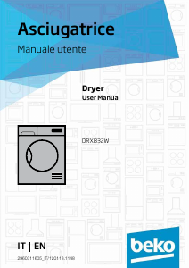 Manual BEKO DRX832W Dryer