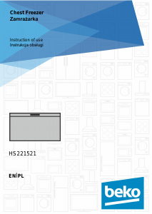 Instrukcja BEKO HS221521 Zamrażarka