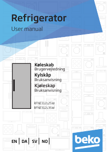 Käyttöohje BEKO RFNE312L25W Pakastin