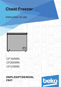 Manual BEKO CF316WN Congelator