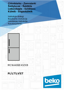 Rokasgrāmata BEKO MCNA406E43ZXB Ledusskapis ar saldētavu