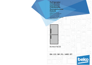 Instrukcja BEKO BCNA275E3S Lodówko-zamrażarka