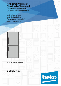 Instrukcja BEKO CNA365E21GB Lodówko-zamrażarka