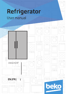 Manual BEKO GN162420P Fridge-Freezer