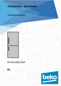 Instrukcja BEKO MCNA340E20DP Lodówko-zamrażarka