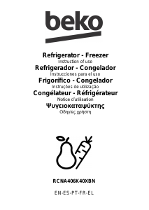 Manual BEKO RCNA406K40XBN Fridge-Freezer