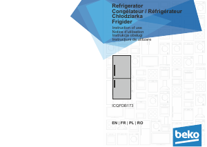 Manual BEKO ICQFDB173 Fridge-Freezer