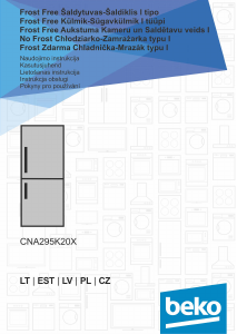 Instrukcja BEKO CNA295K20X Lodówko-zamrażarka