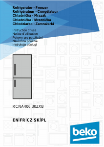 Handleiding BEKO RCNA406I30ZXB Koel-vries combinatie