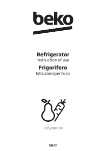 Manuale BEKO BCS28KFSN Frigorifero-congelatore