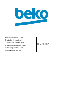 Priručnik BEKO CSA240K20XP Frižider – zamrzivač