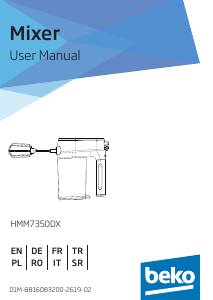 Manual BEKO HMM7350DX Hand Mixer