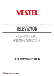 Kullanım kılavuzu Vestel 22FA5100K LED televizyon