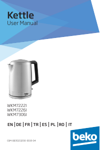 Manuale BEKO WKM7306I Bollitore