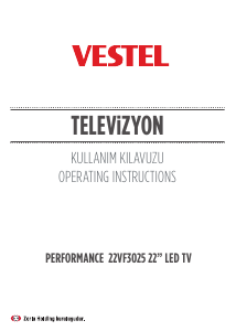 Manual Vestel 22VF3025 LED Television