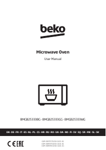 Käyttöohje BEKO BMGB 25333 BG Mikroaaltouuni