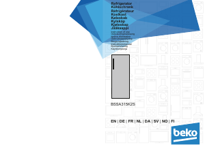 Manual BEKO BSSA315K2S Refrigerator