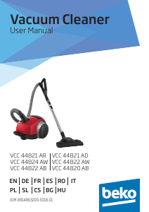 Instrukcja BEKO VCC 44821 AD Odkurzacz