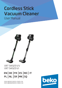 Manual BEKO VRT 94929 VI Vacuum Cleaner