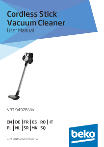 Manual BEKO VRT 94928 VW Vacuum Cleaner