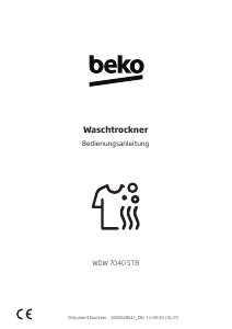 Bedienungsanleitung BEKO WDW 7040 STB Waschtrockner