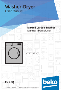 Manual BEKO HTE 7736 XC0 Washer-Dryer
