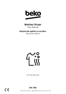 Manual BEKO HTV 8736 XS0 Washer-Dryer