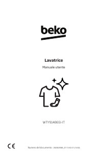Manuale BEKO WTY91486SI-IT Lavatrice