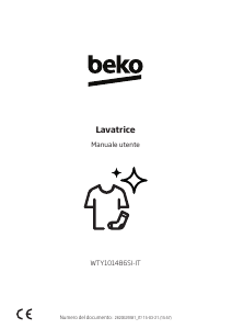 Manuale BEKO WTY101486SI-IT Lavatrice