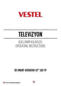 Kullanım kılavuzu Vestel 43FA8500 LED televizyon