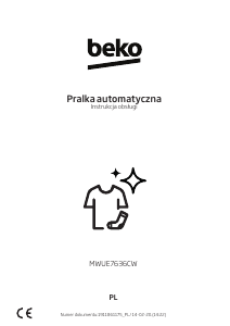 Instrukcja BEKO MWUE7636CW Pralka