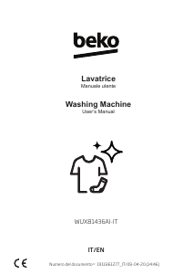 Manual BEKO WUX81436AI-IT Washing Machine