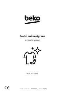 Instrukcja BEKO WTE10736HT Pralka