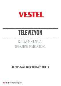 Kullanım kılavuzu Vestel 48UA9300 LED televizyon