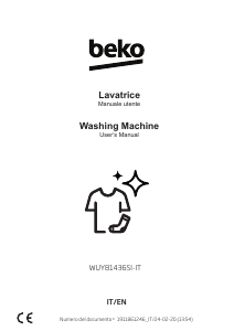 Handleiding BEKO WUY81436SI-IT Wasmachine