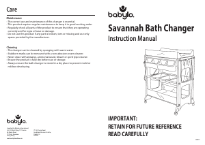 Manual Babylo Savannah Changing Table