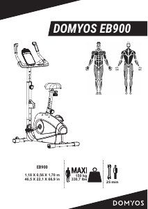 Manual de uso Domyos EB 900 Bicicleta estática