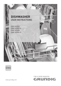 Manual Grundig GNU 4S836 Dishwasher