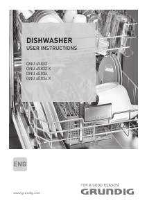 Manual Grundig GNU 4S832 X Dishwasher